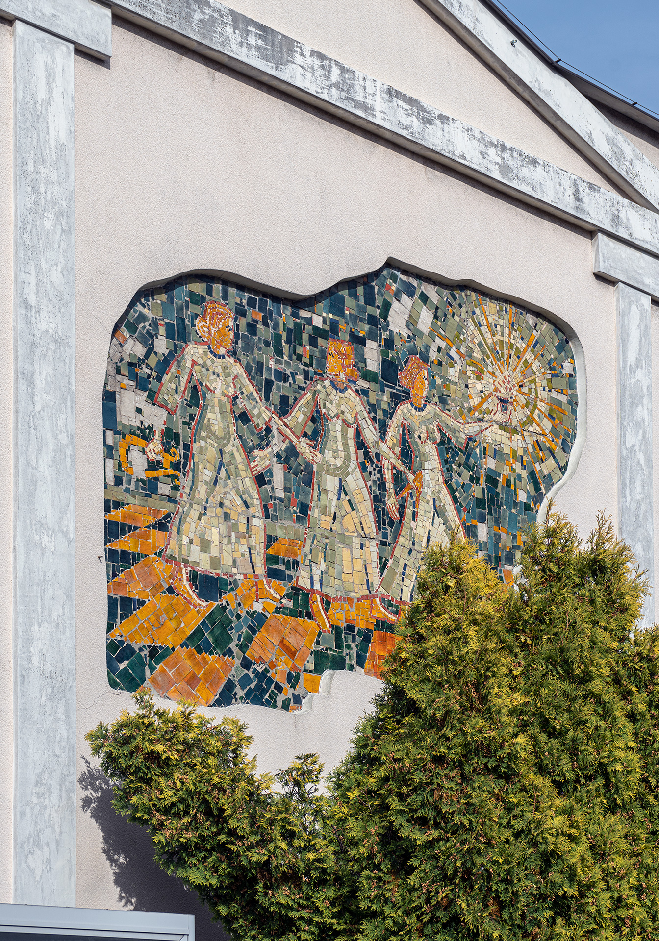 Mozaika na Domu Kultury, Przysucha, woj. mazowieckie