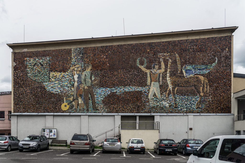 Mozaika na Domu Kultury, Wodzisław Śląski, woj. śląskie