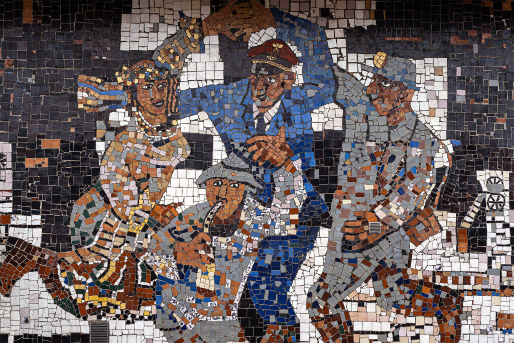 Mozaika na Domu Kultury, Tarnowskie Góry, woj. śląskie