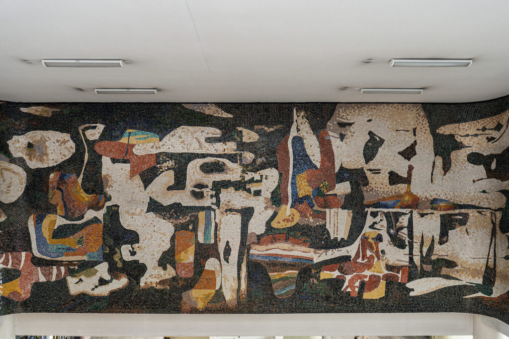 Mozaika w Centrum Matki Polki, Łódź, woj. łódzkie