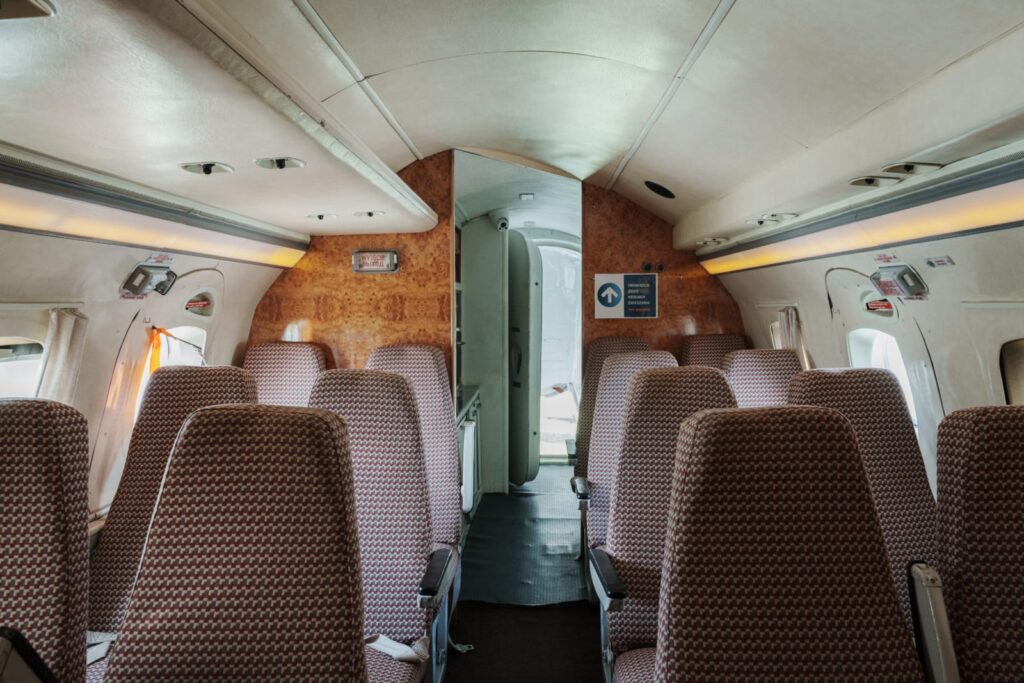 Jakowlew Jak-40 „Salon” - przedział pasażerski